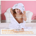 Animal Face con capucha Baby Towel Cotton Albornoz para niños niñas 0-6 años ratón blanco